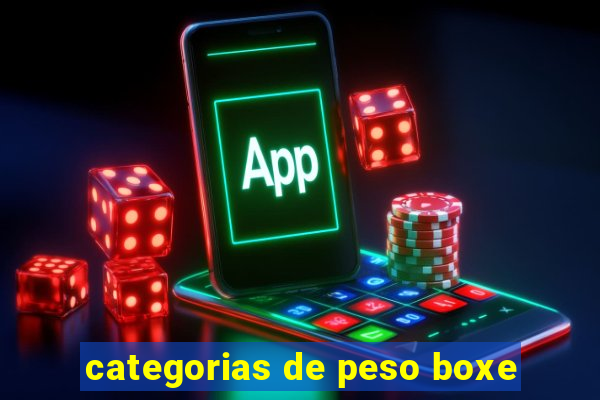 categorias de peso boxe